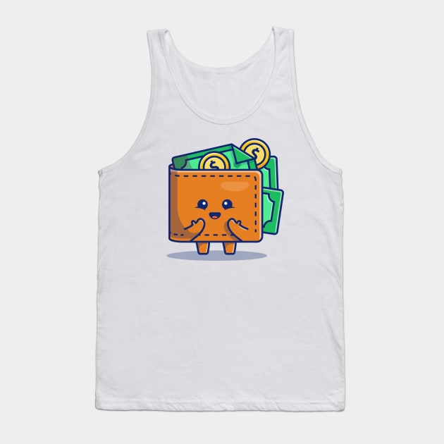 Cute Wallet Money Tank Top by Catalyst Labs